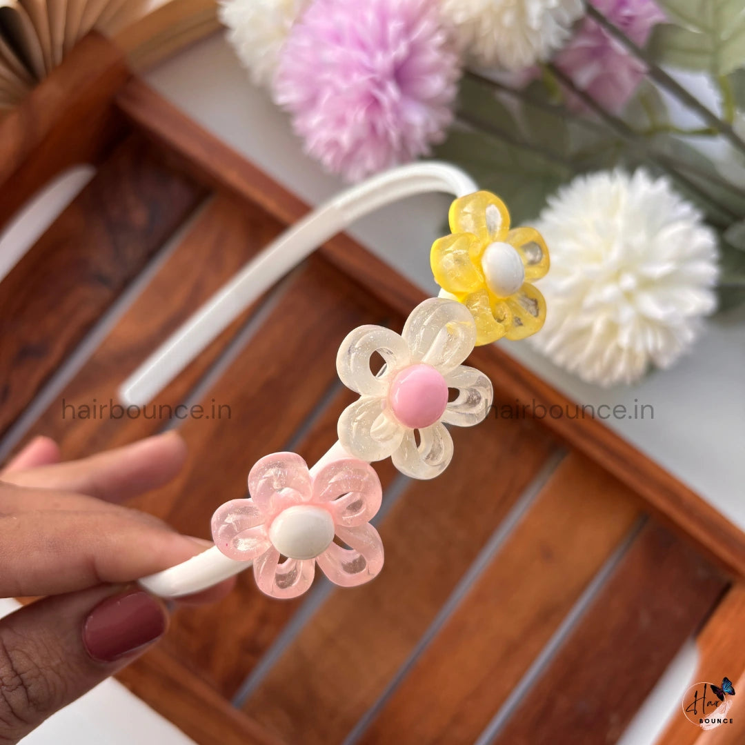 Loop Petal Jelly Flower Headband