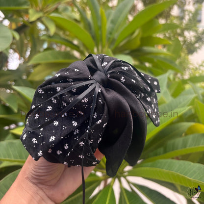 Elegant Satin Bow Hair Claw Clip – Medium