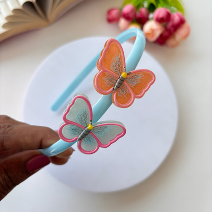 Colourful Plastic Butterfly Headband