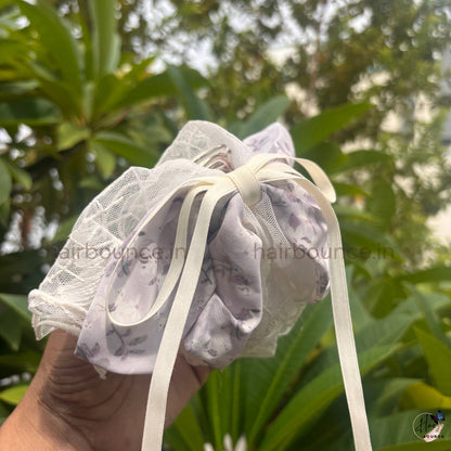 Floral Whisper Bow Hair Claw – Medium