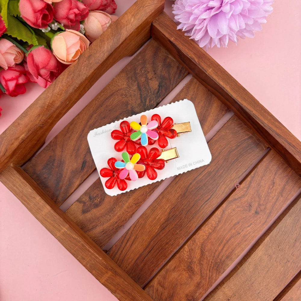 Trio Bloom Clip Set – Set of 2