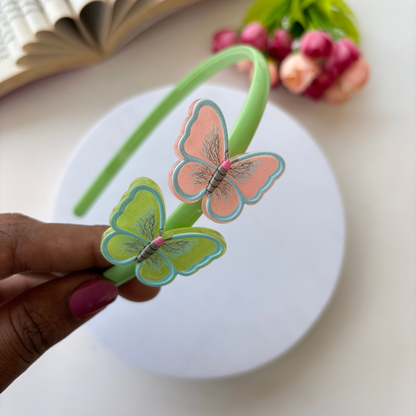 Colourful Plastic Butterfly Headband