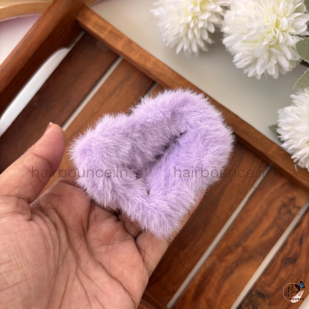 Heart Fur Hair Claw - Medium