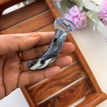 Marble Sheet Banana Clip - Medium