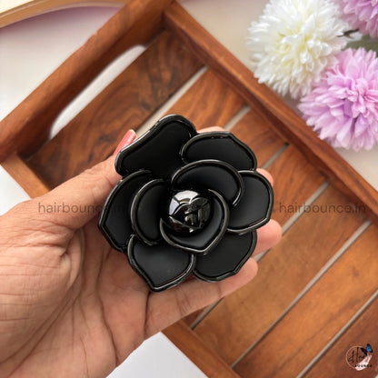 BloomPetal Soft Matte Flower Hair Claw – Large