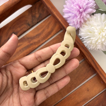 Elegant Loop Matte Banana Clip - Large