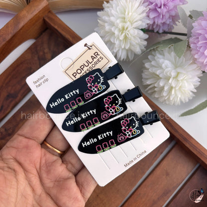 Kitty Snap Hair Clips for Kids (Pack of 3)
