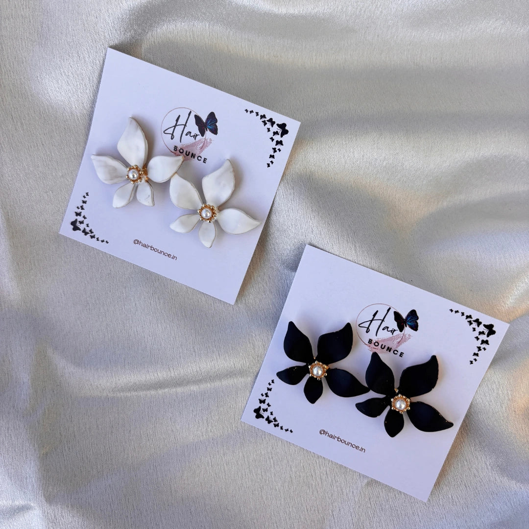 Classic Floral Pearl Earrings