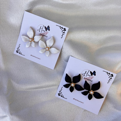 Classic Floral Pearl Earrings