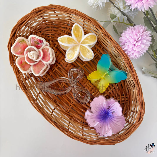 Pastel & Vibrant Hair Accessories Hamper – Assorted Colour Combo Set for Girls & Women