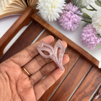 Crystal Tulip Mini Hair Claw – Small