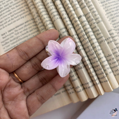 Glossy Blossom Flower Hair Claw - Small