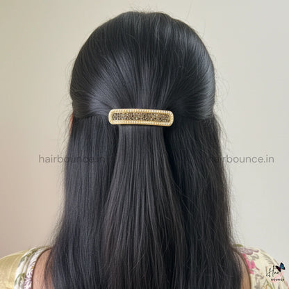 Antique Crystal Border Hair Clip