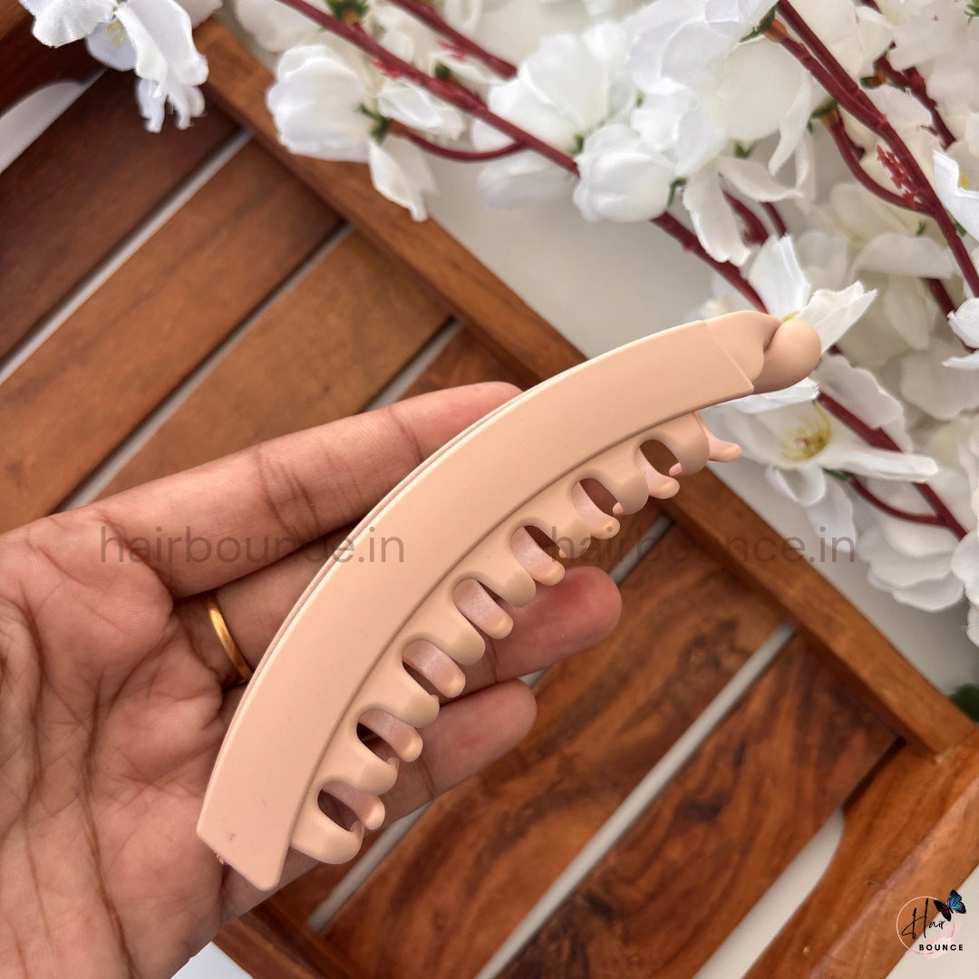 Matte Finish Banana Hair Clip – Large