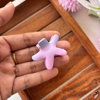 Dual Shade Star Shape Hair Claw – Small