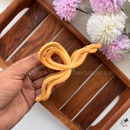 Matte Ribbon Twist Hair Claw – Extra Large