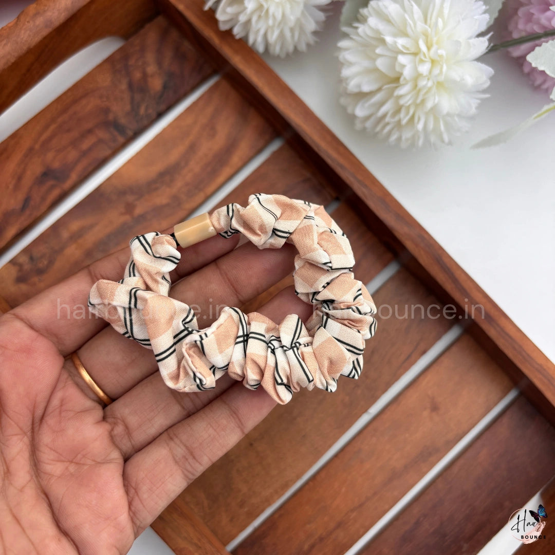 Classic Checkered Scrunchie Hair Tie