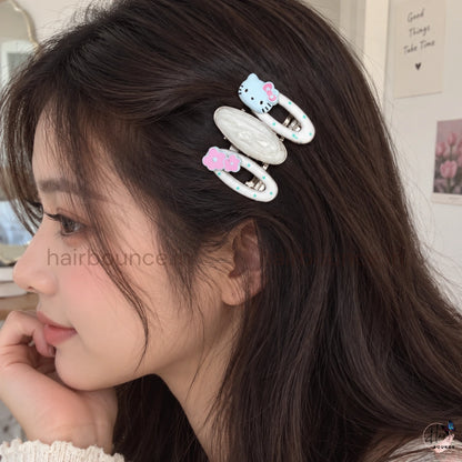 Cute Kitty Snap Hair Clips – Pack of 3