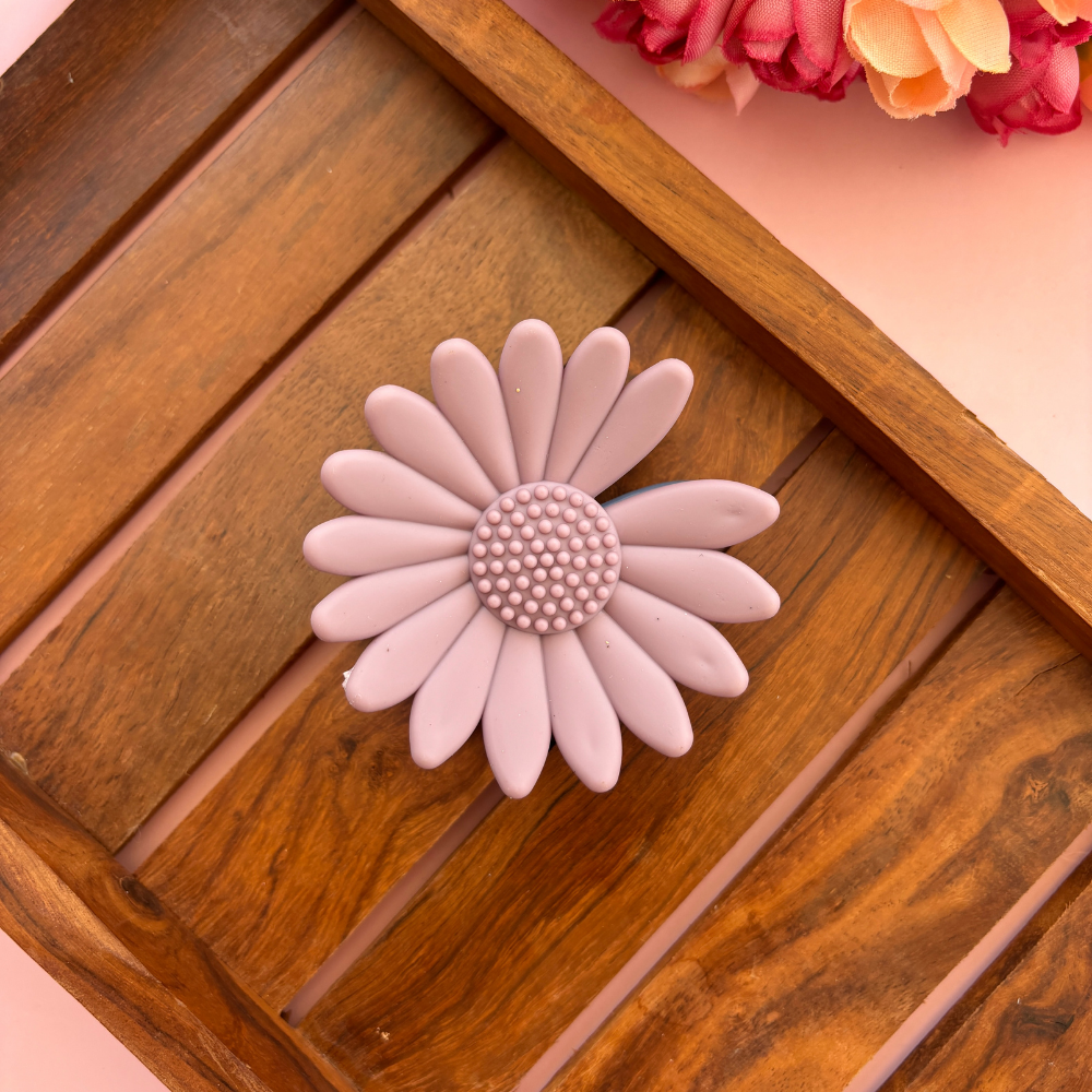 Dual Colour Sun Flower Hair Claw - Large