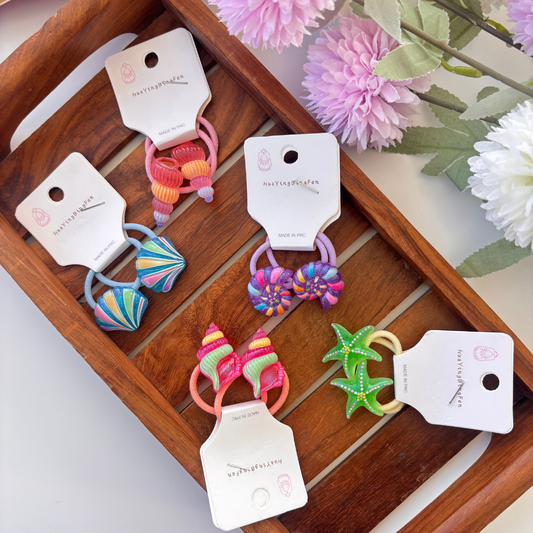 Sea Shell & Starfish Hair Tie
