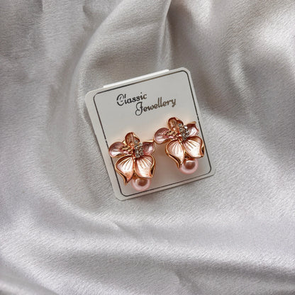Bloom Pearl Petal Earrings