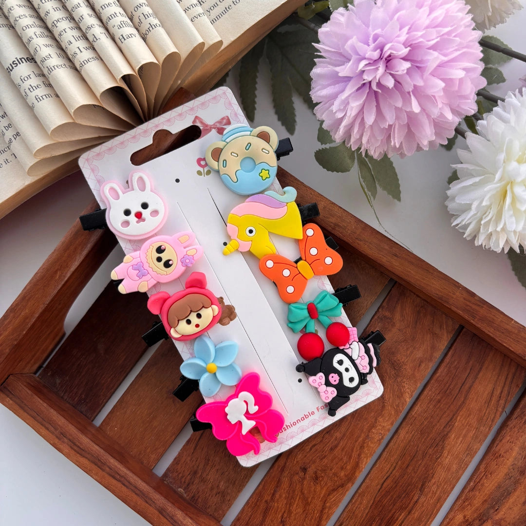 Bunny Donut Mix Alligator Clips