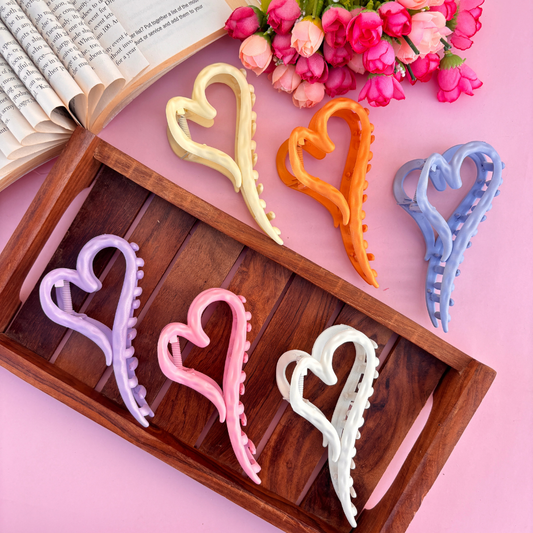 Heart Hair Claw - Large