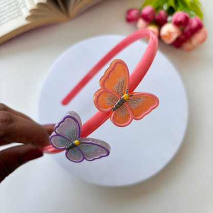 Colourful Plastic Butterfly Headband