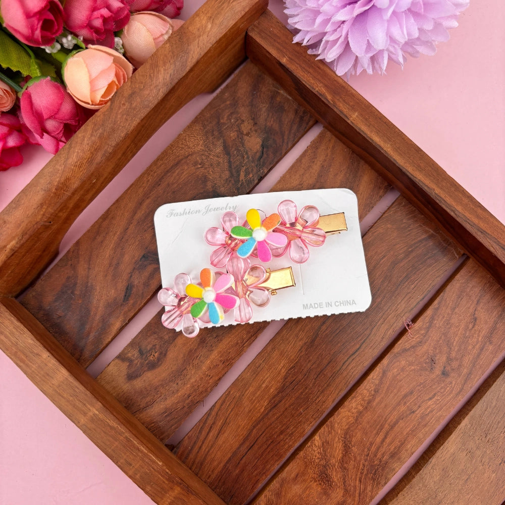 Trio Bloom Clip Set – Set of 2