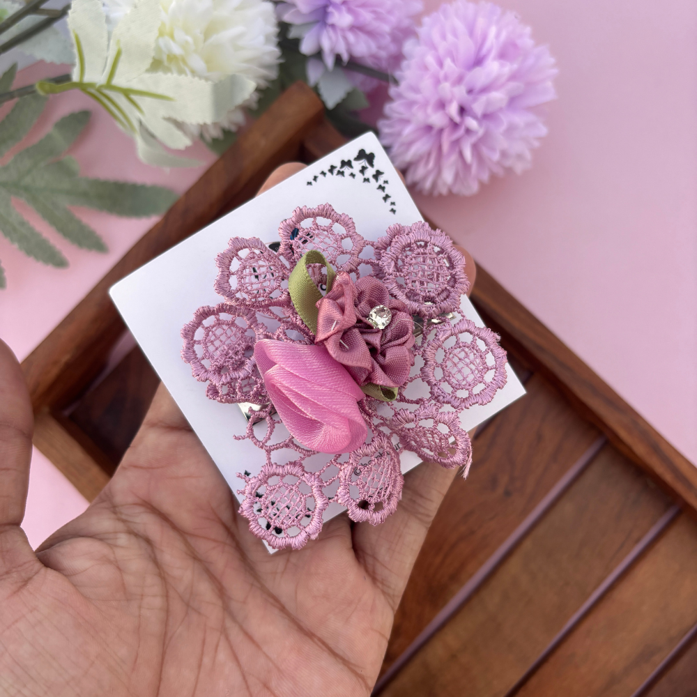 Rosy Snap Alligator Clip