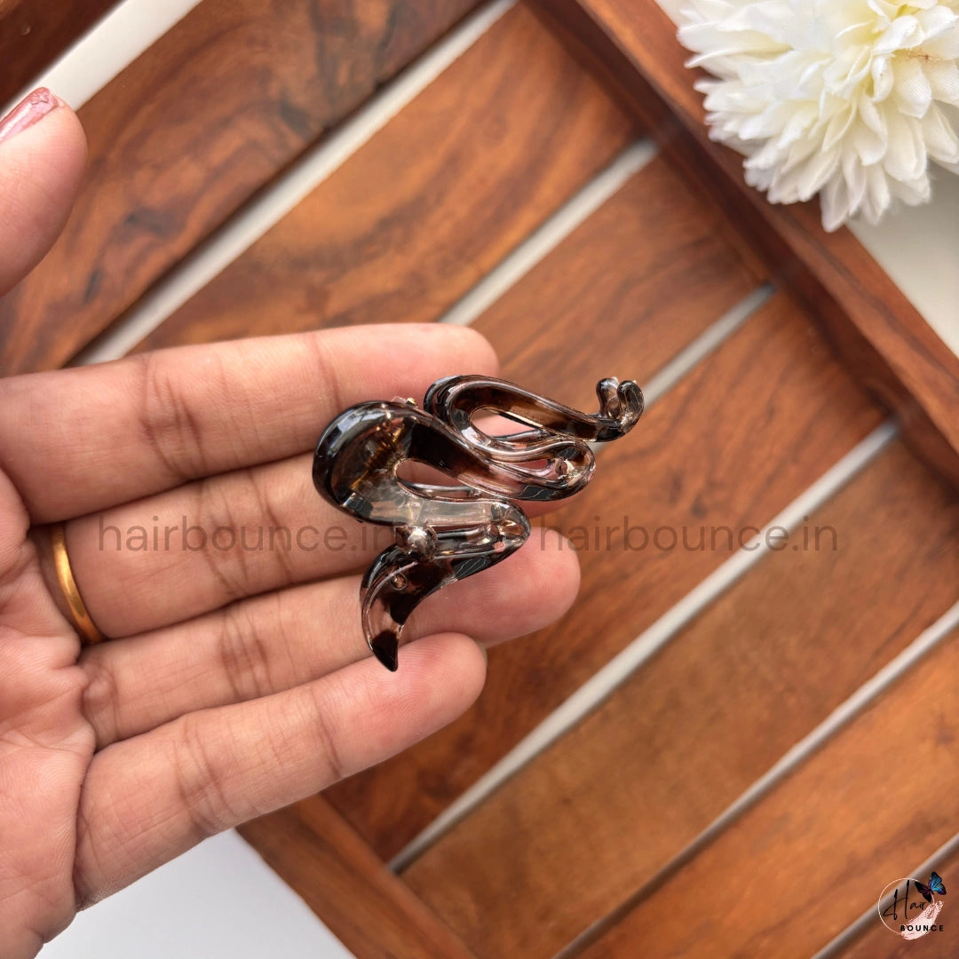 Swan Curve Hair Claw – Small
