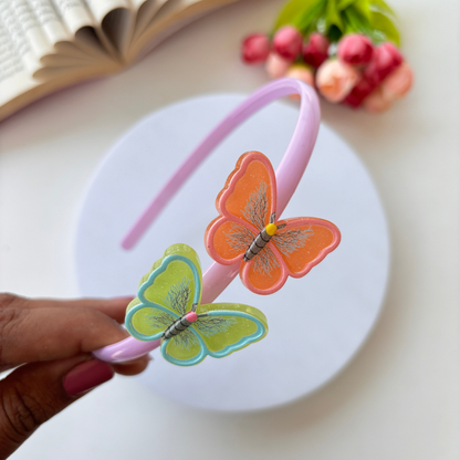 Colourful Plastic Butterfly Headband