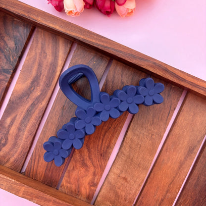 Colourful Flower Hair Claw - Large