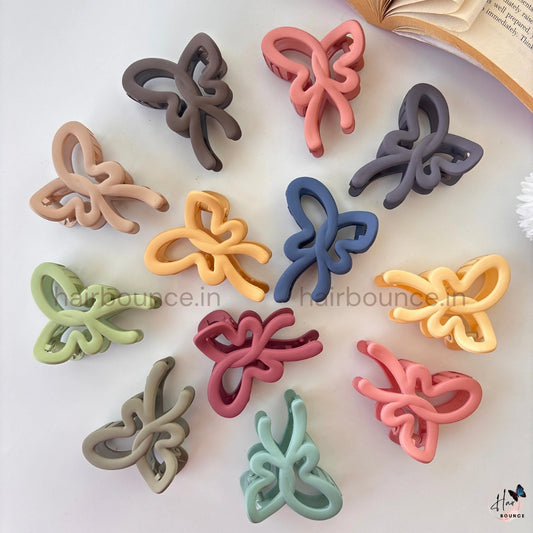 Matte Butterfly Twist Hair Claw – Medium