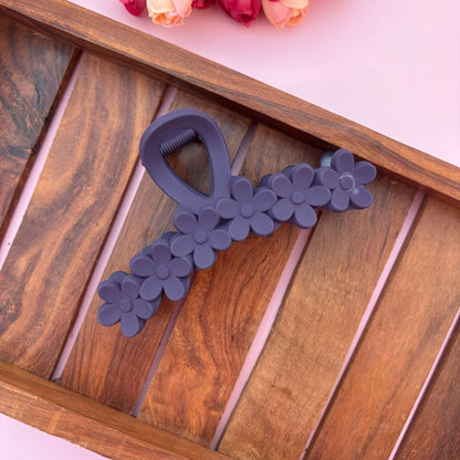 Colourful Flower Hair Claw - Large