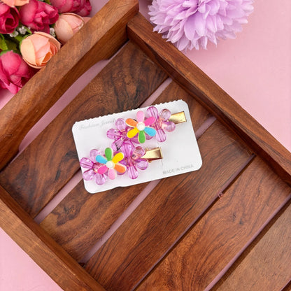 Trio Bloom Clip Set – Set of 2