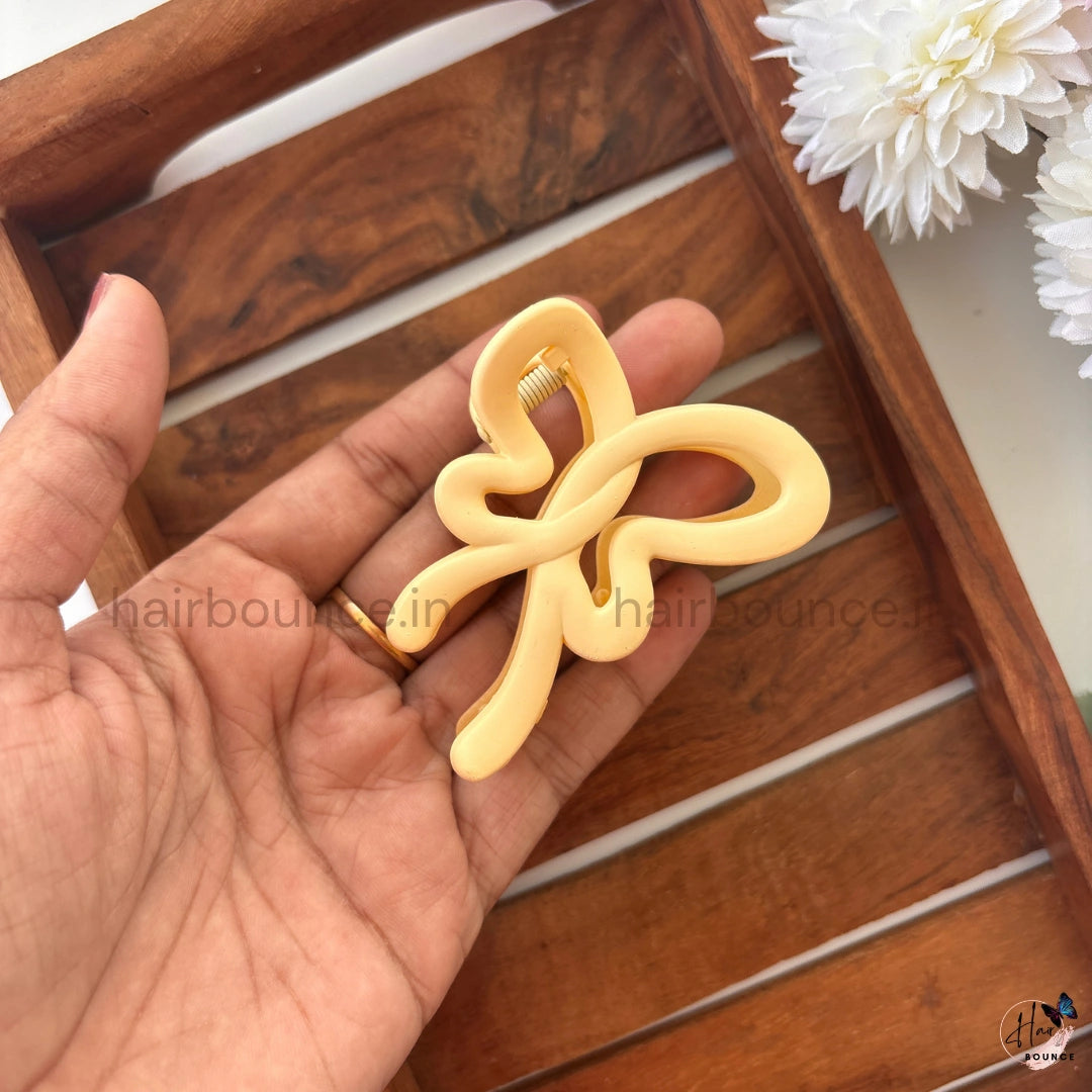 Matte Butterfly Twist Hair Claw – Medium