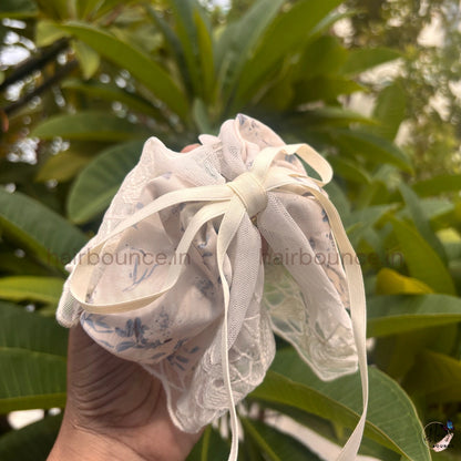 Floral Whisper Bow Hair Claw – Medium