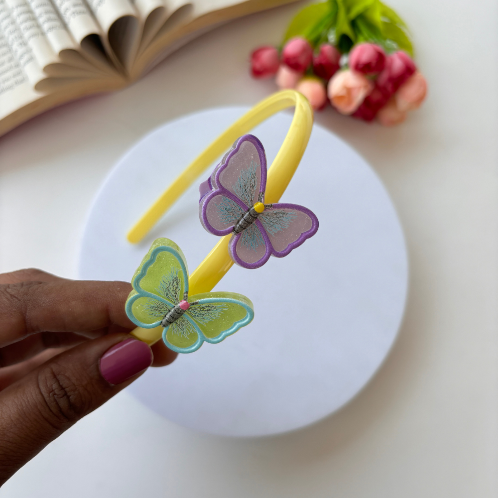 Colourful Plastic Butterfly Headband