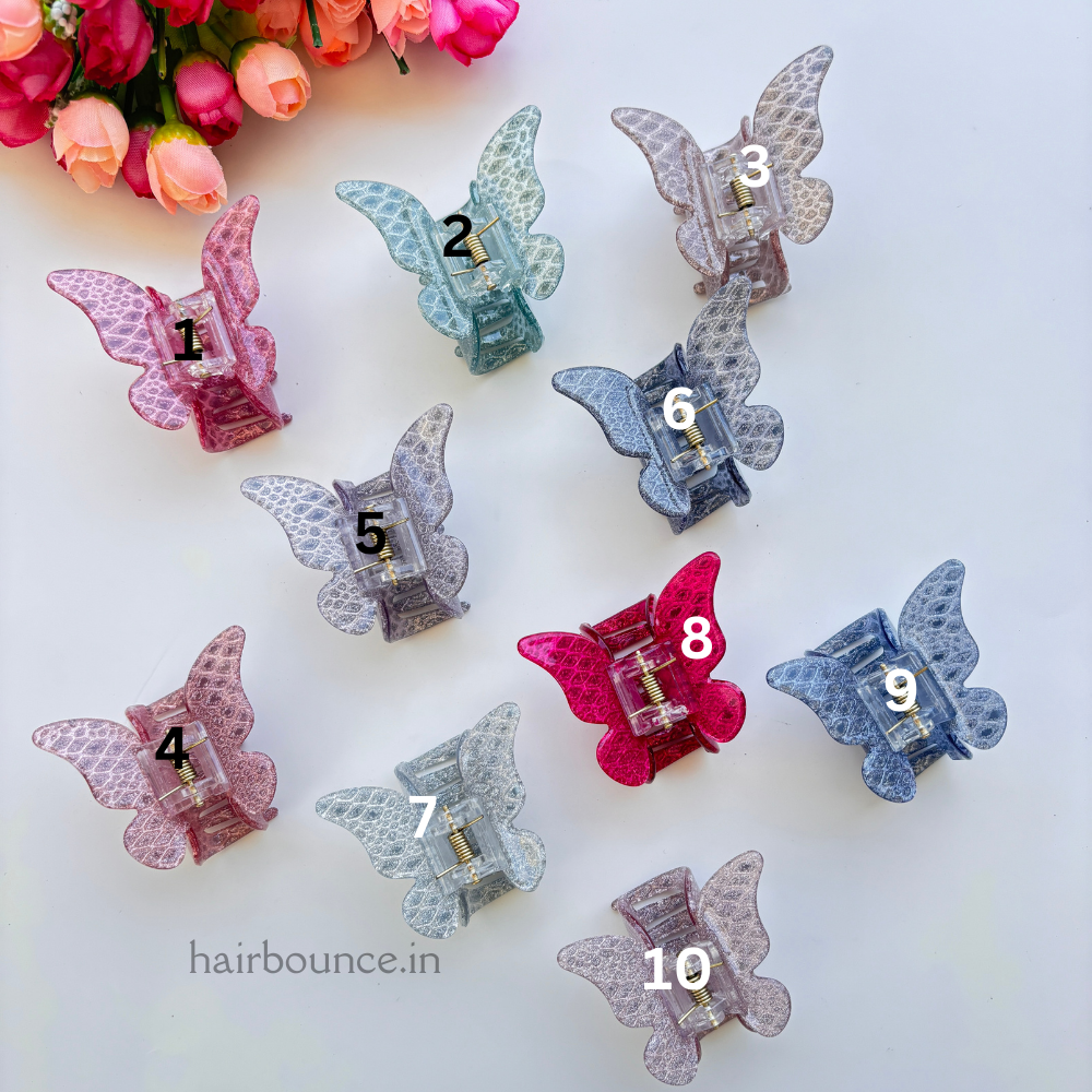 Glitter Sheet Butterfly Hair Claw