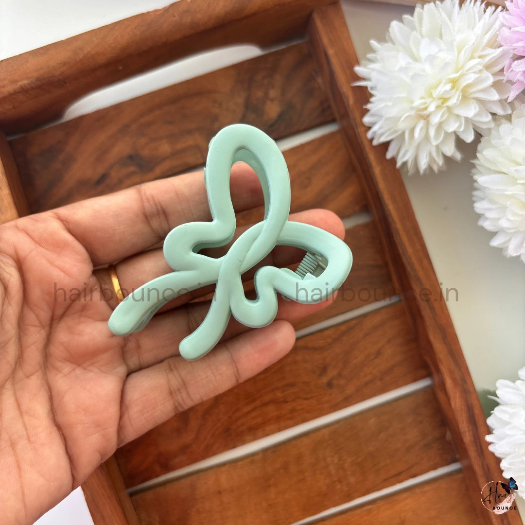 Matte Butterfly Twist Hair Claw – Medium