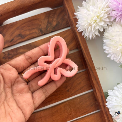 Matte Butterfly Twist Hair Claw – Medium