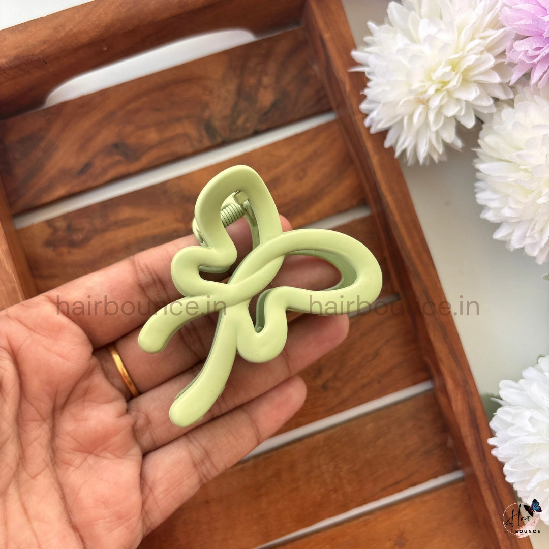 Matte Butterfly Twist Hair Claw – Medium