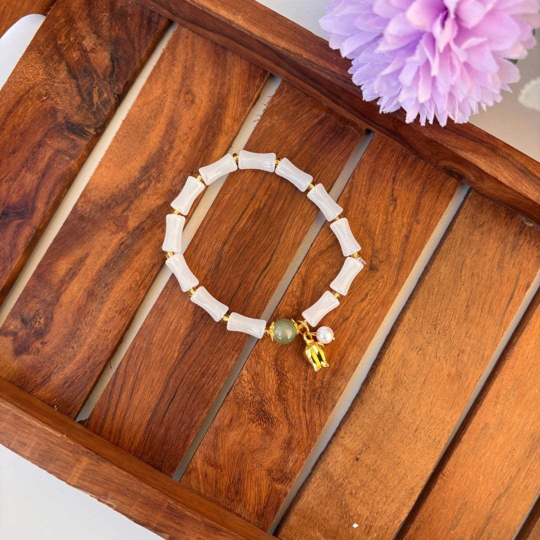 Charm Bloom Bead Bracelet