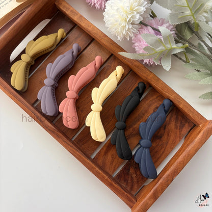 Elegant Bow Lock Banana Clip – Large