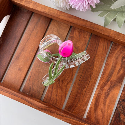 Crystal Tulip Hair Claw – Large