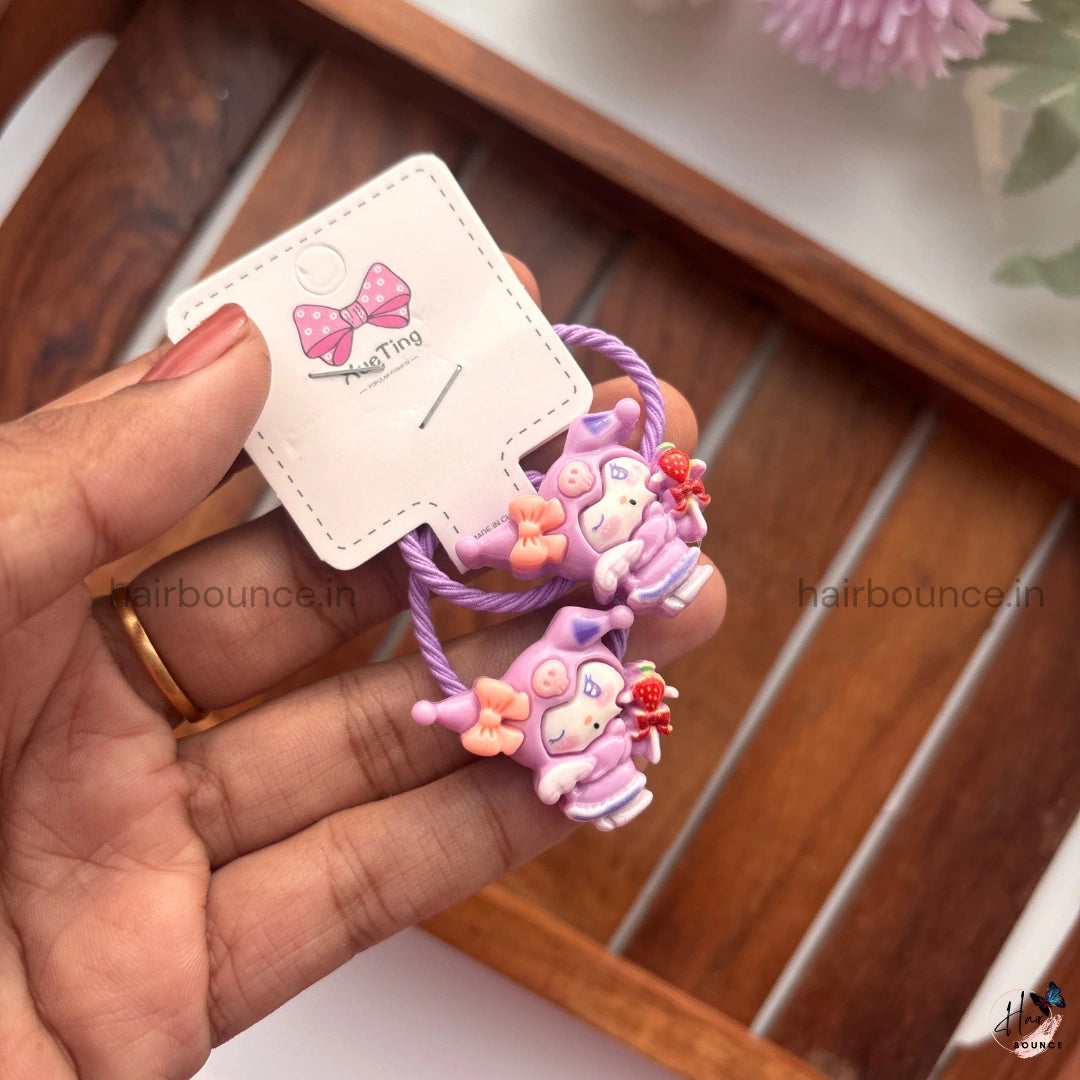 Cute 3D Cartoon Character Rubber Bands