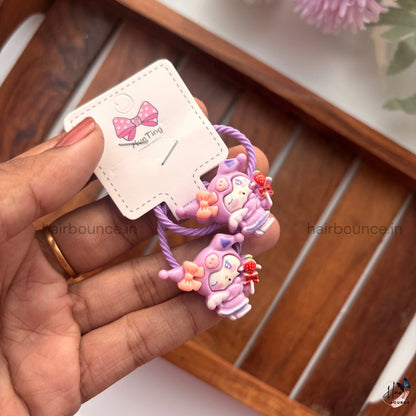 Cute 3D Cartoon Character Rubber Bands