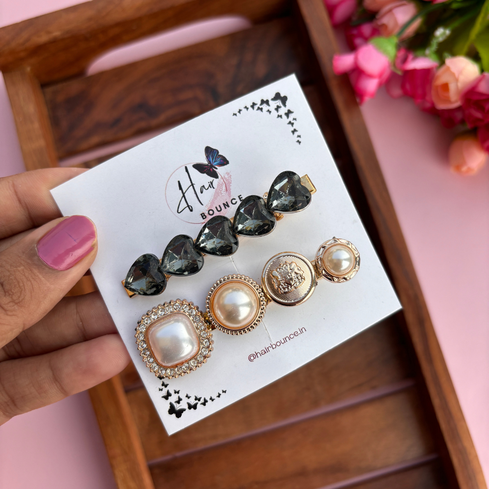 Korean Hair Clips - Pack of 2