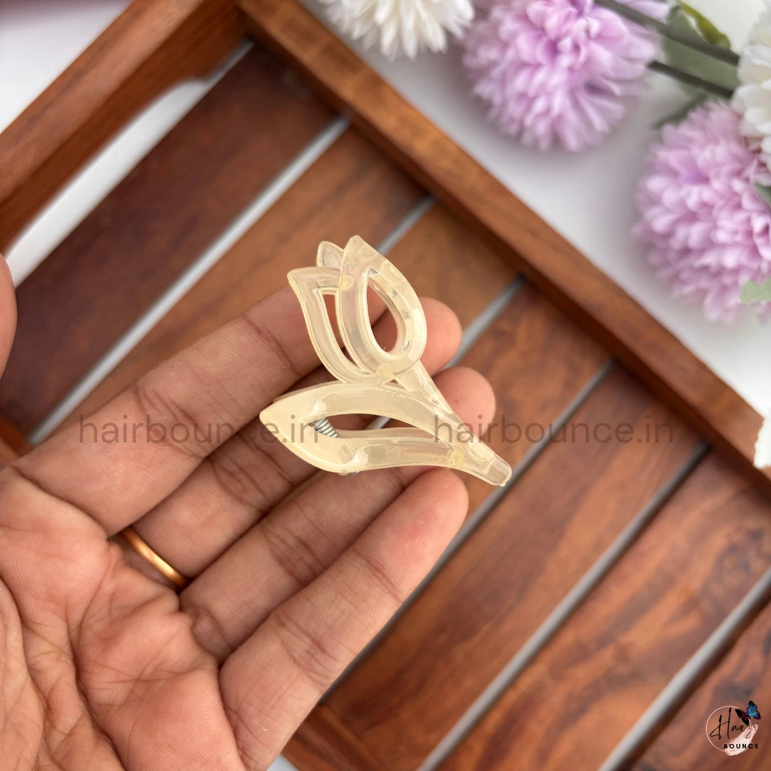 Crystal Tulip Mini Hair Claw – Small